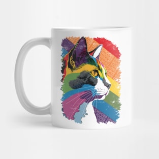 Cat with the Pride Flag: Choose Love Mug